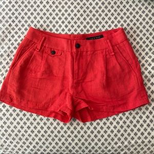 Cute! Rag & Bone size 2 red/orange shorts
